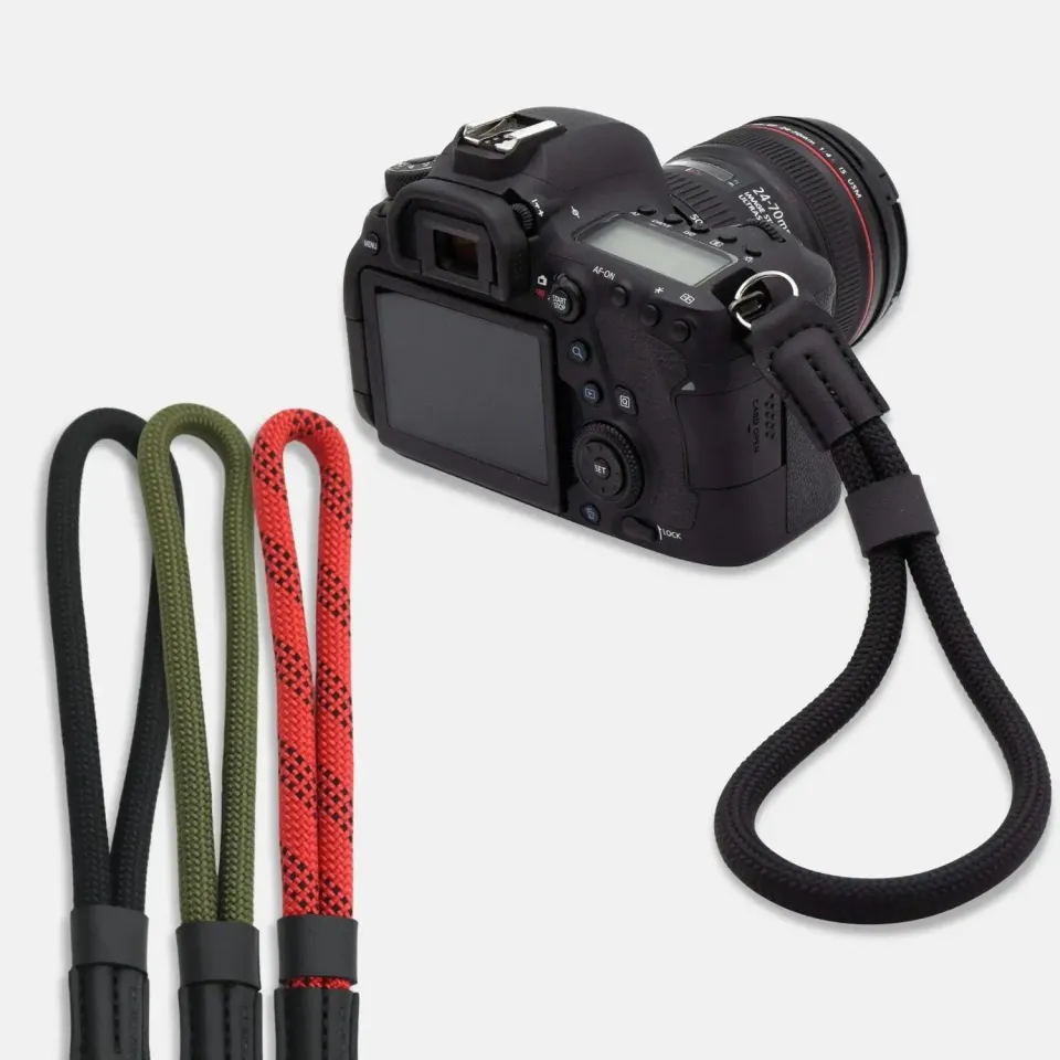 LENS-AID cinturino polso fotocamera rope nylon verde
