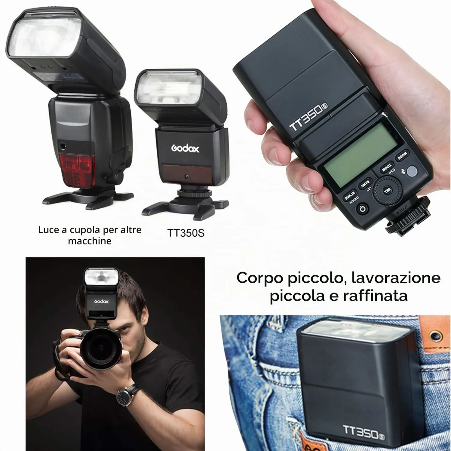 Godox TT350S flash speedlite per Sony TTL HSS