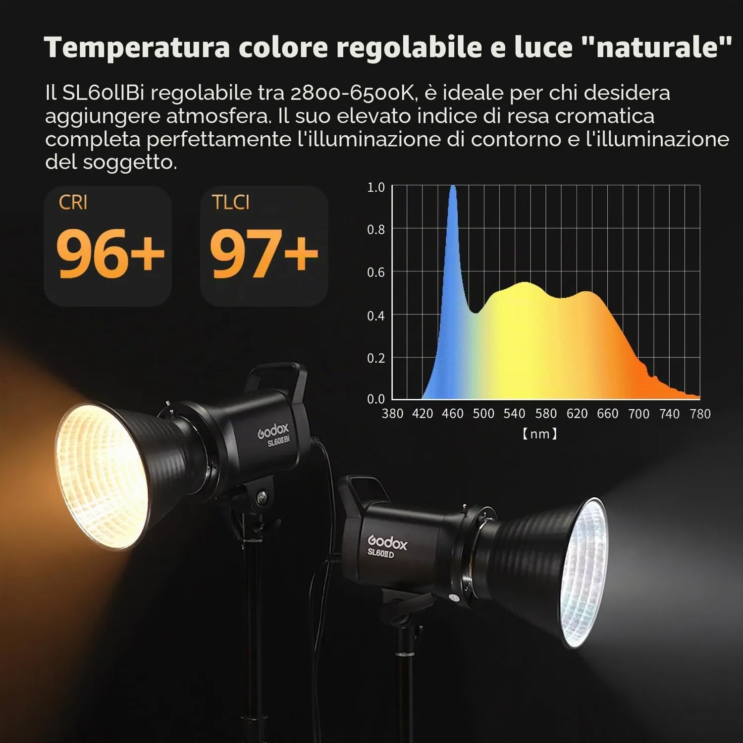 Godox SL60II-Bi Kit Luci LED 2x + Softbox PS60