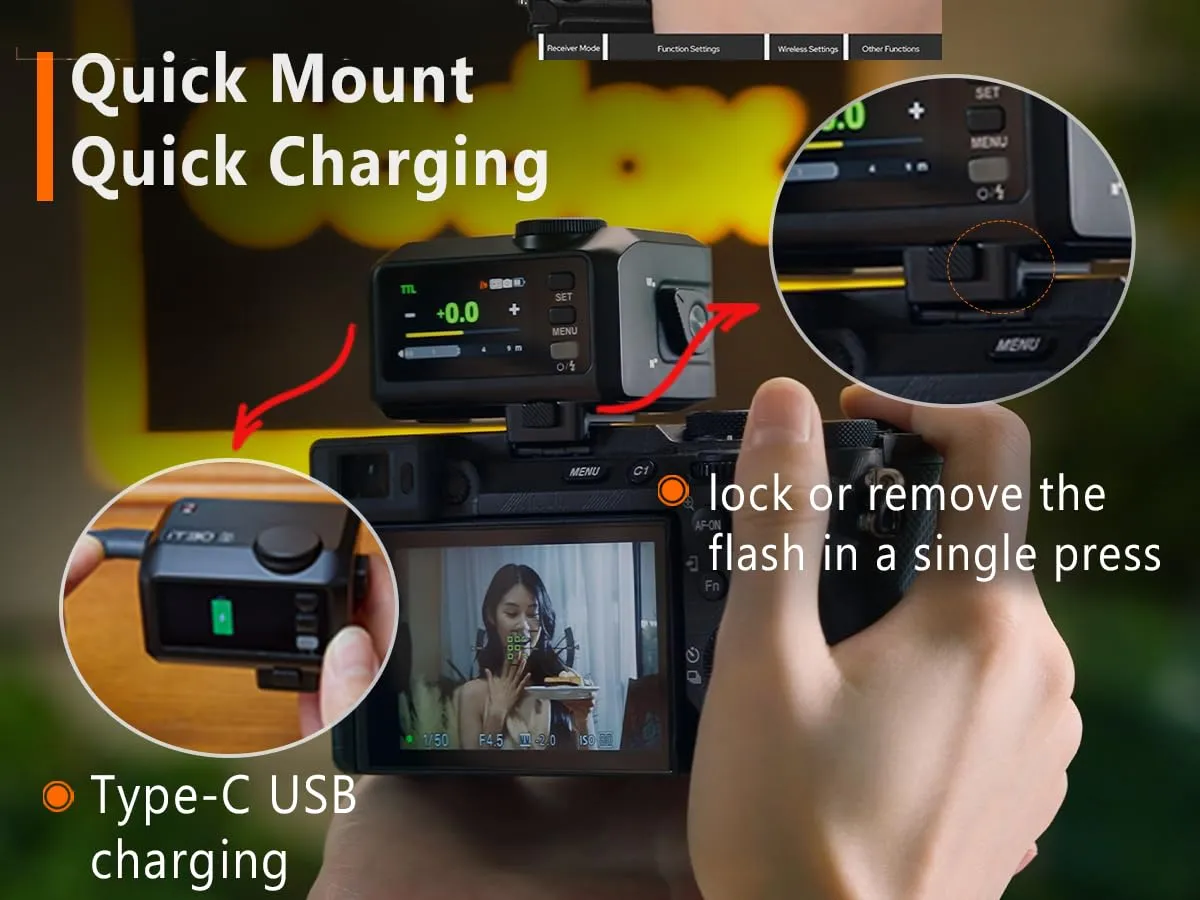 Godox IT30Pro S Mini Flash TTL per Sony con Diffusore