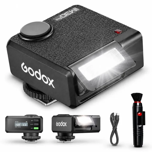 Godox iM30Pro mini flash GN15 slitta universale USB-C