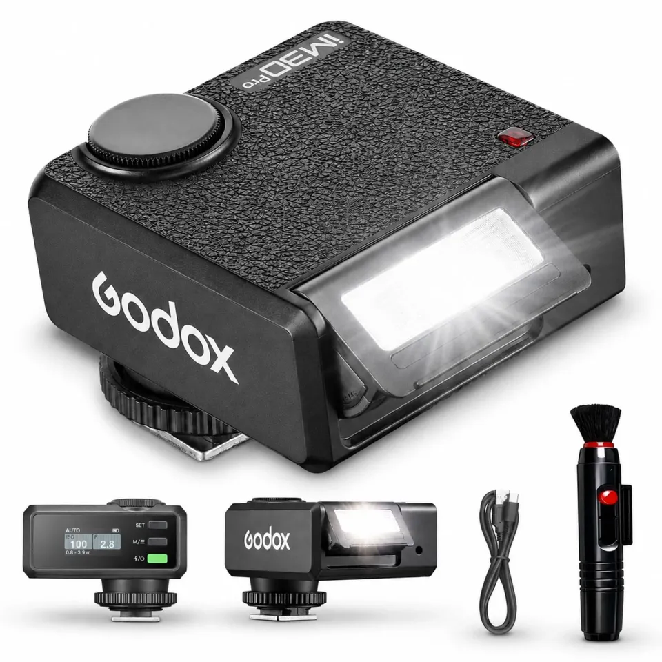 Godox iM30Pro mini flash GN15 slitta universale USB-C