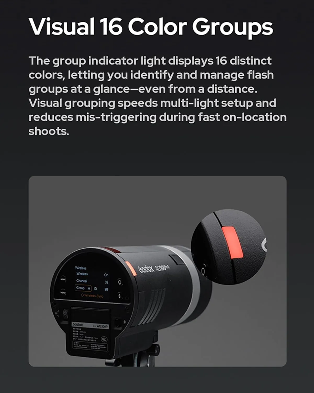 Godox AD300Pro II flash esterno 300 Ws TTL HSS bicolore