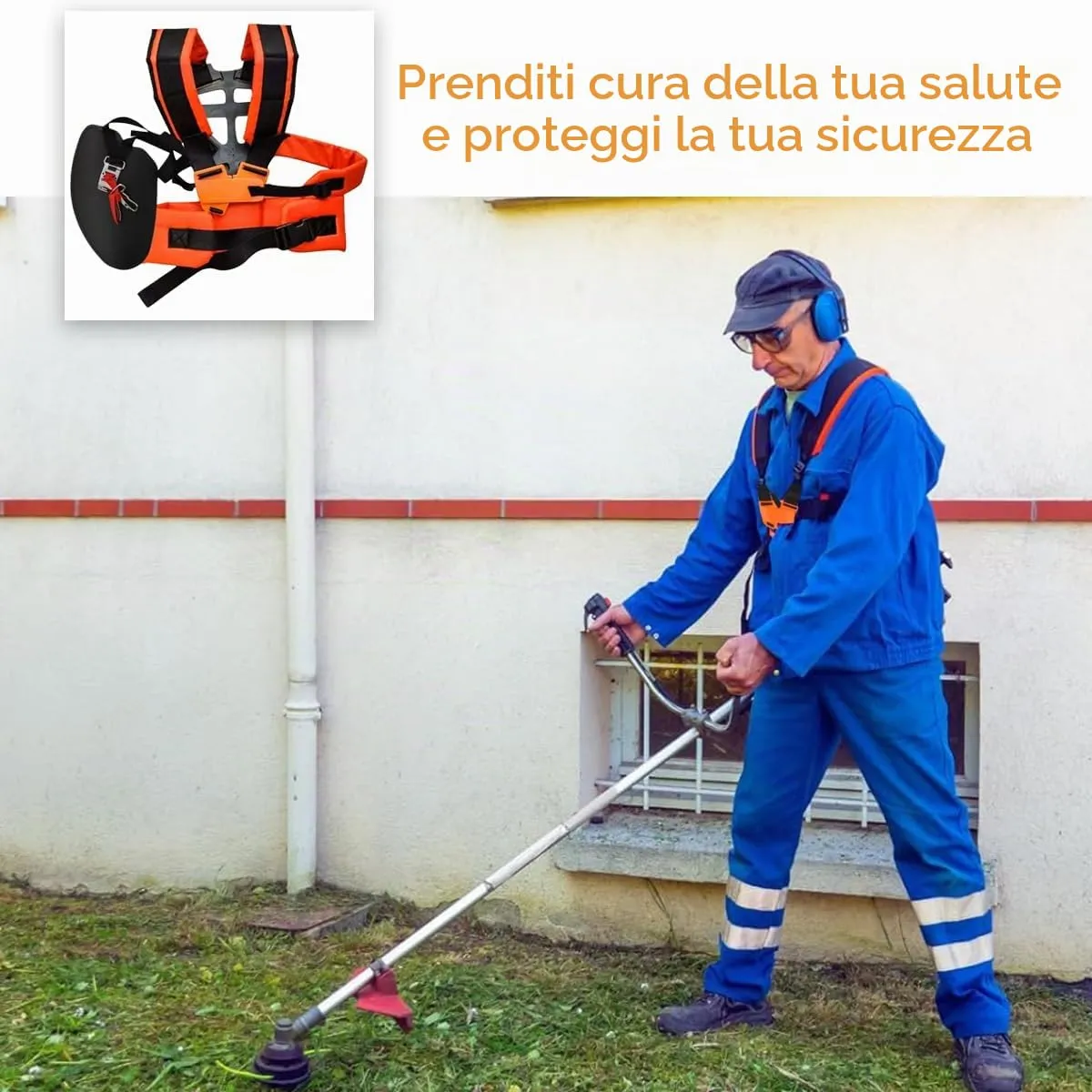 FGen tracolla doppia spalla decespugliatore regolabile