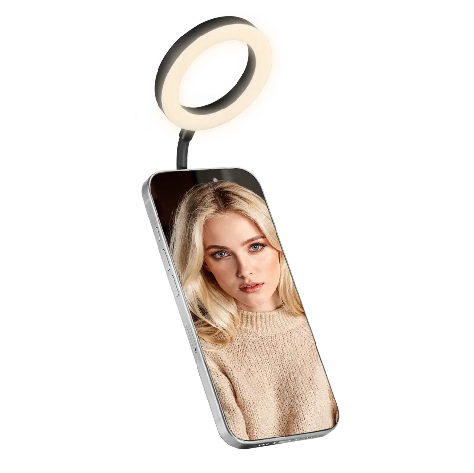 Rollei LUMIS luce anulare LED magnetica selfie