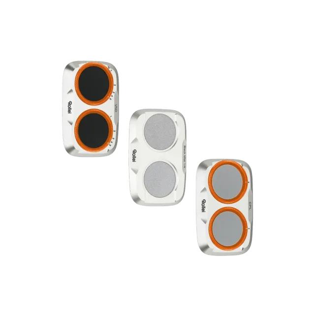 Rollei Set filtri DJI Osmo Pocket 4 Pro CPL VND Mist nero