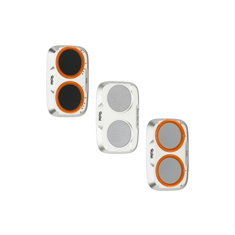 Rollei Set filtri DJI Osmo Pocket 4 Pro CPL VND Mist nero