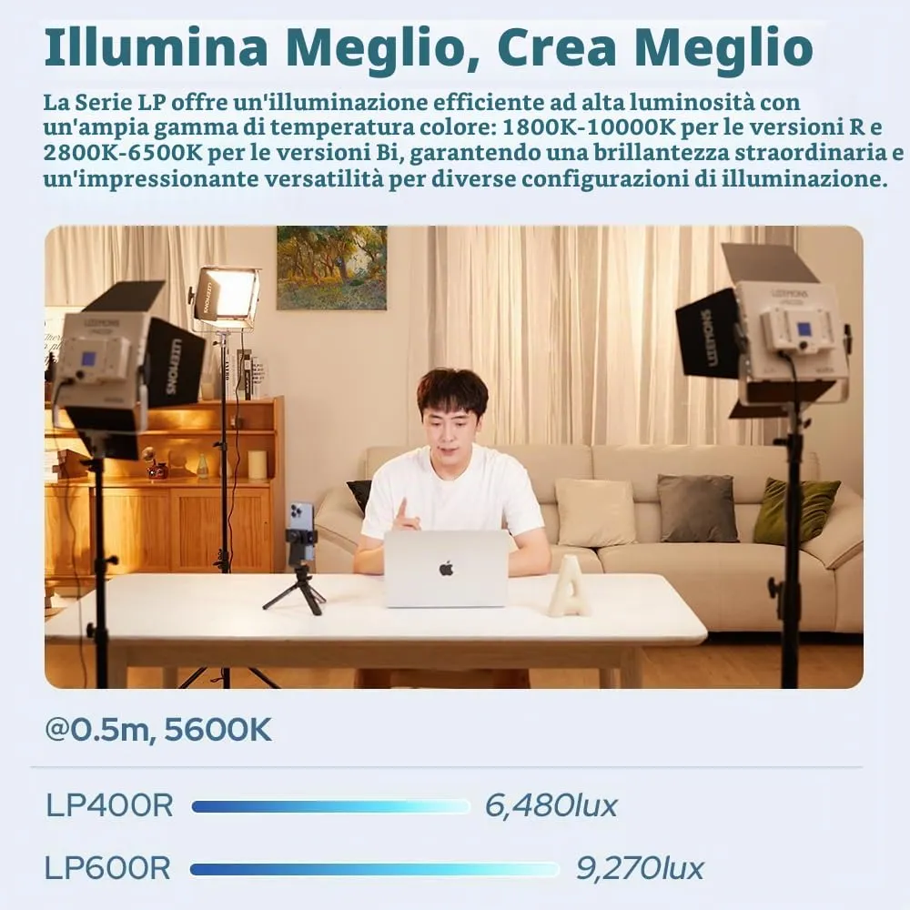 Godox Litemons LP600Bi pannello LED bicolore 60W 2800-6500K