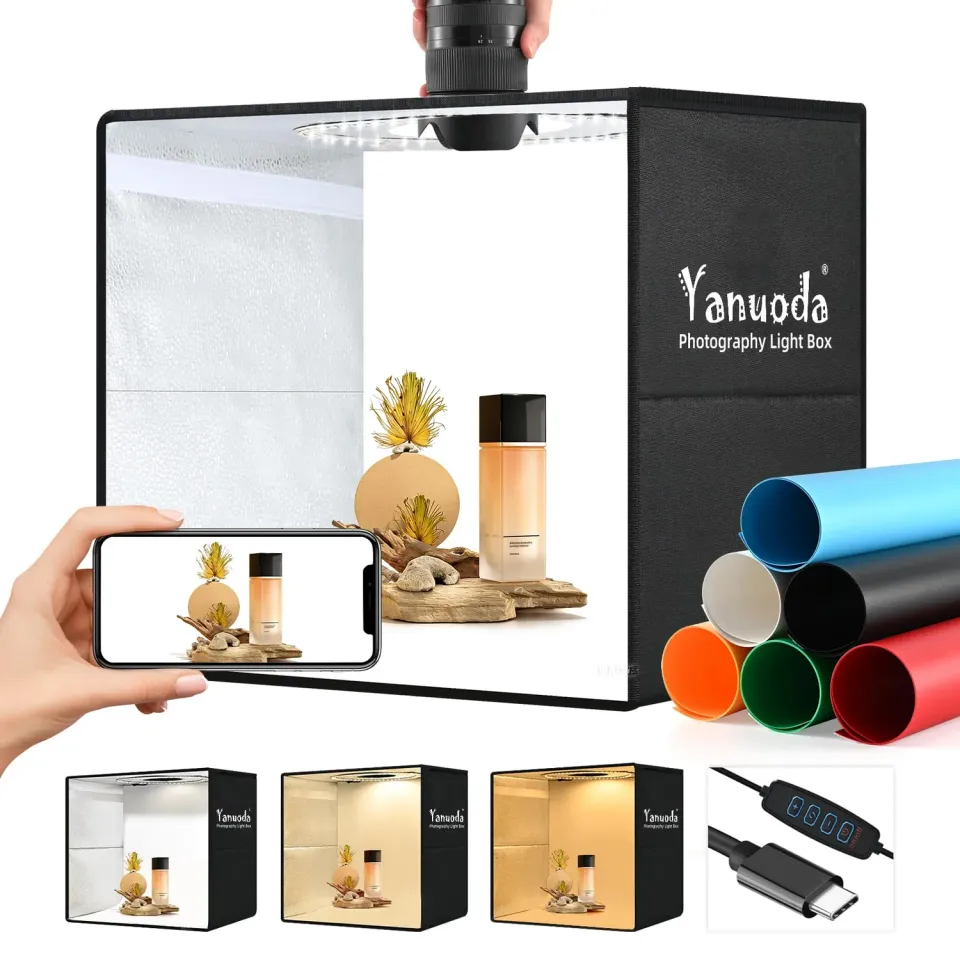 Yanuoda light box fotografica 40x30x40 cm 180 LED dimmerabile