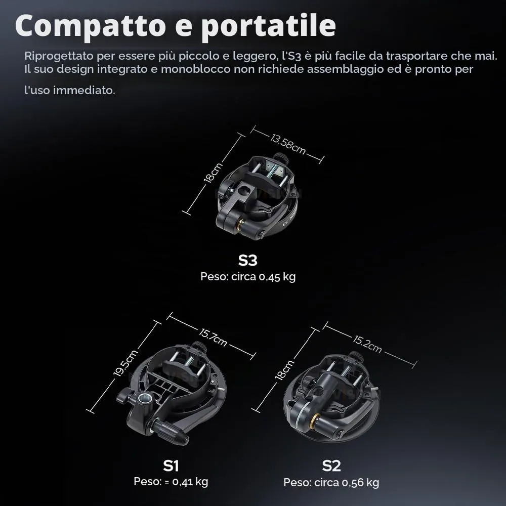 Godox S3 staffa flash attacco Bowens con foro ombrello