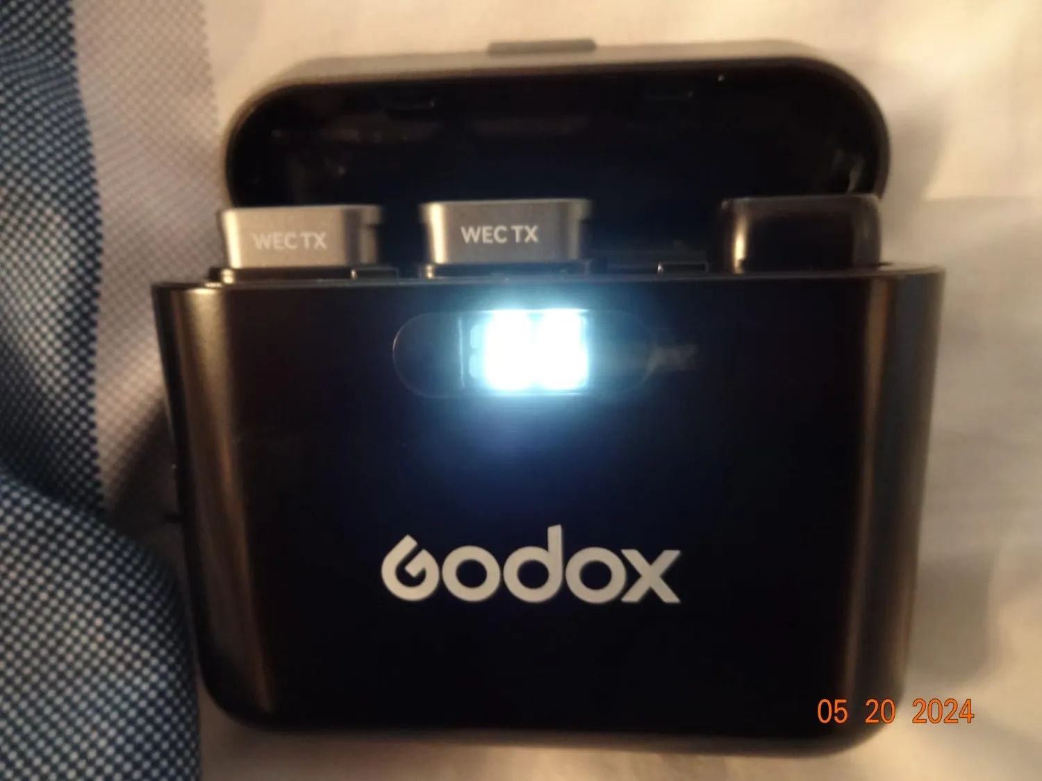 Godox WES1 KIT2 Microfono Lavalier Wireless iPhone MFi 2 TX