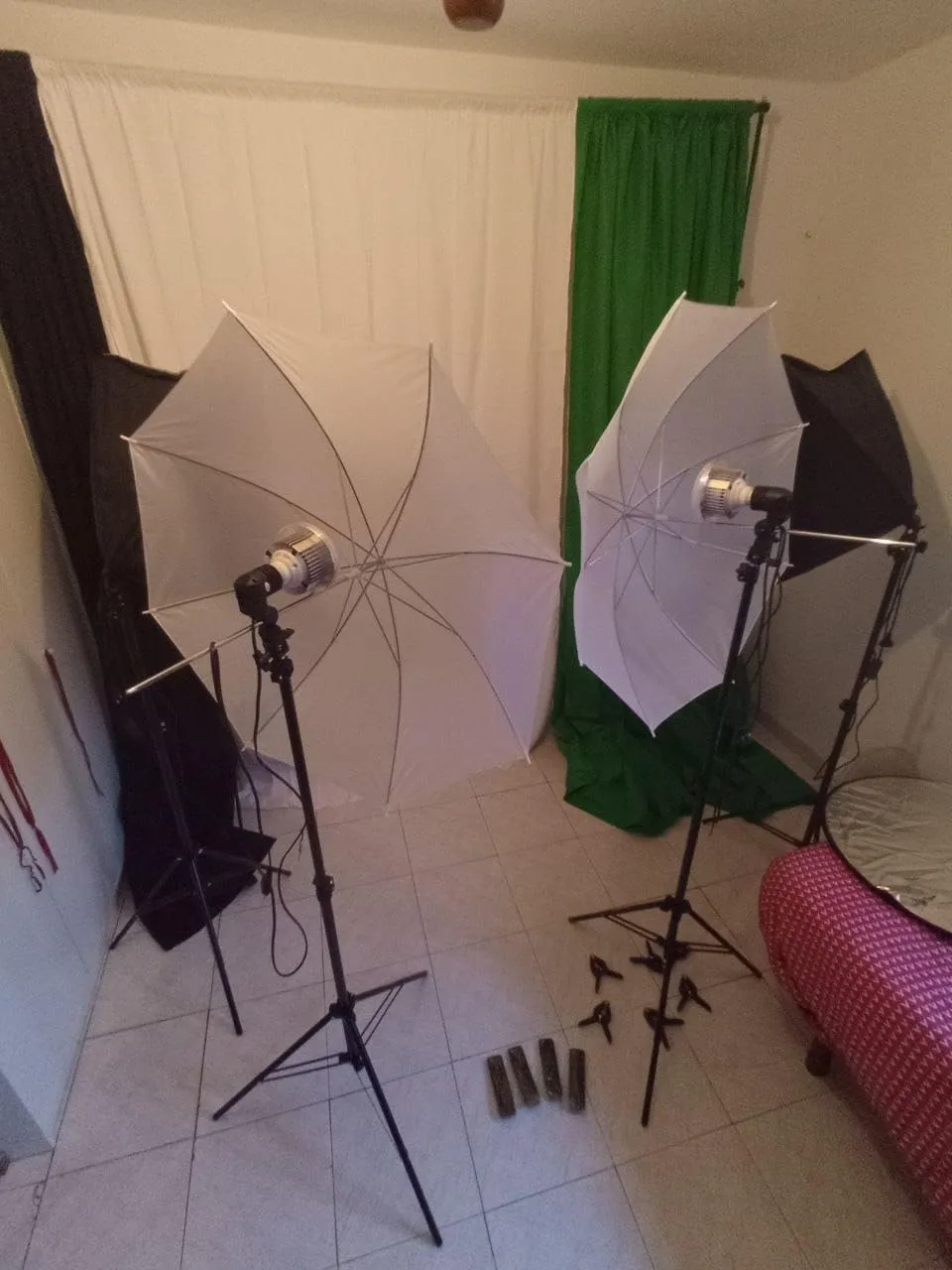 PIXETOOL Set Studio Fotografico XL softbox LED fondali