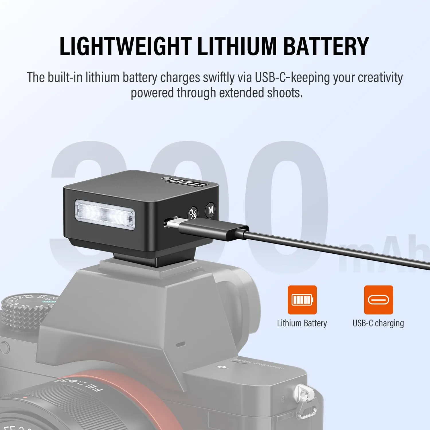 Godox iT20-R mini flash TTL Ricoh nero magnetico USB-C