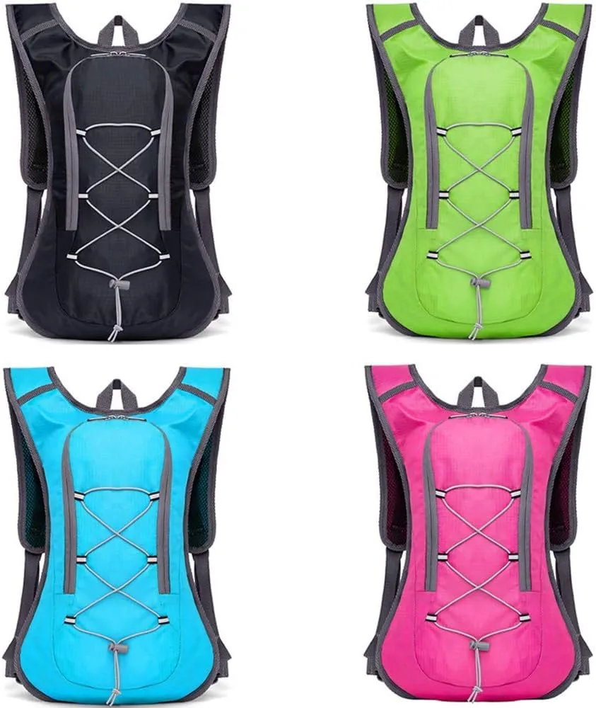 FGen Zaino Bici L rosa leggero nylon idratazione