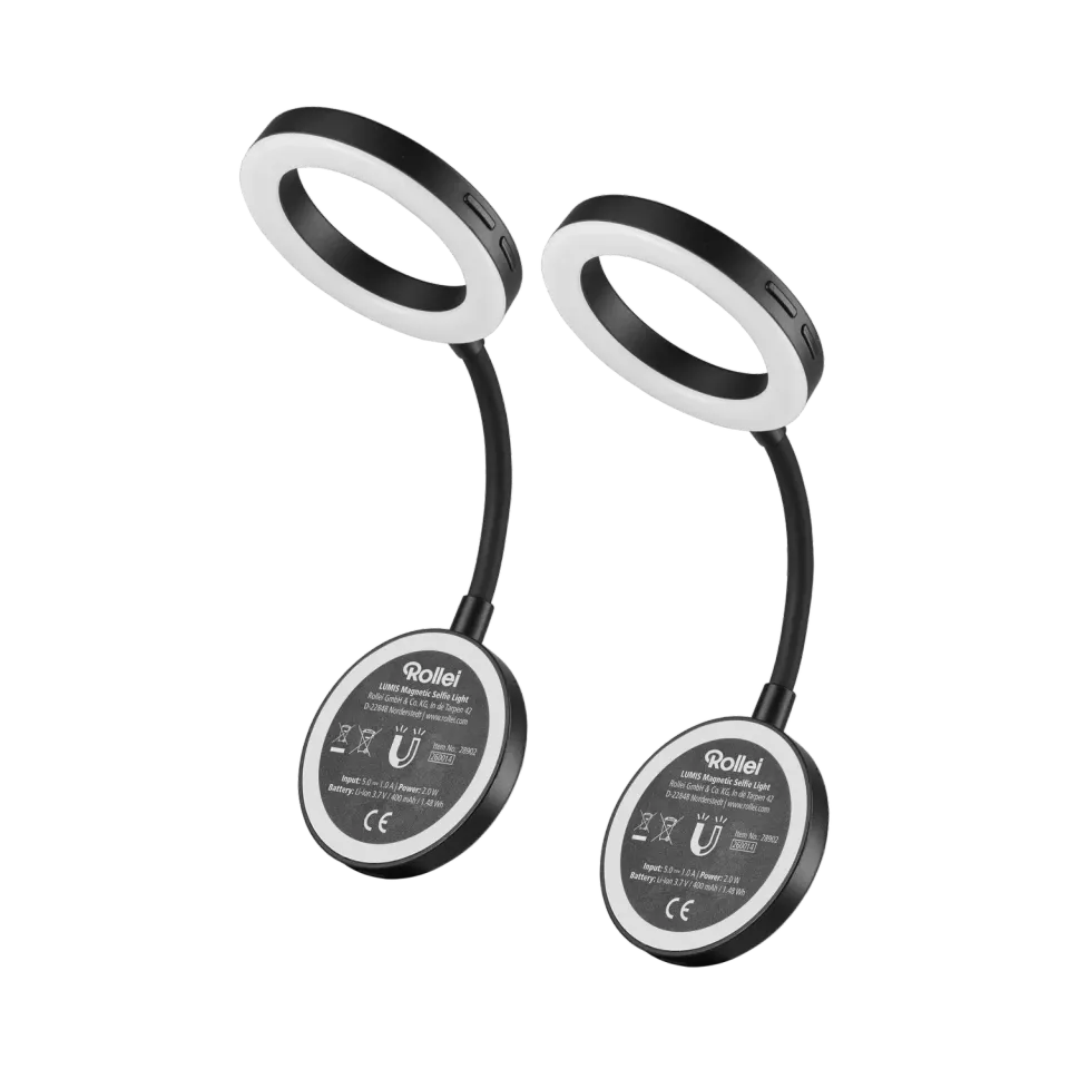 Rollei LUMIS Ring Light magnetica 2 pz luce selfie