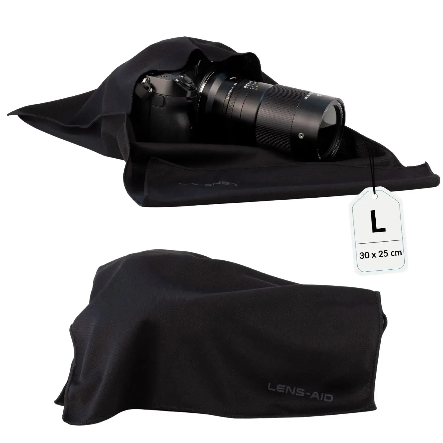 Lens-Aid Microfiber Camera Wrap S 15x12 cm nero antigr