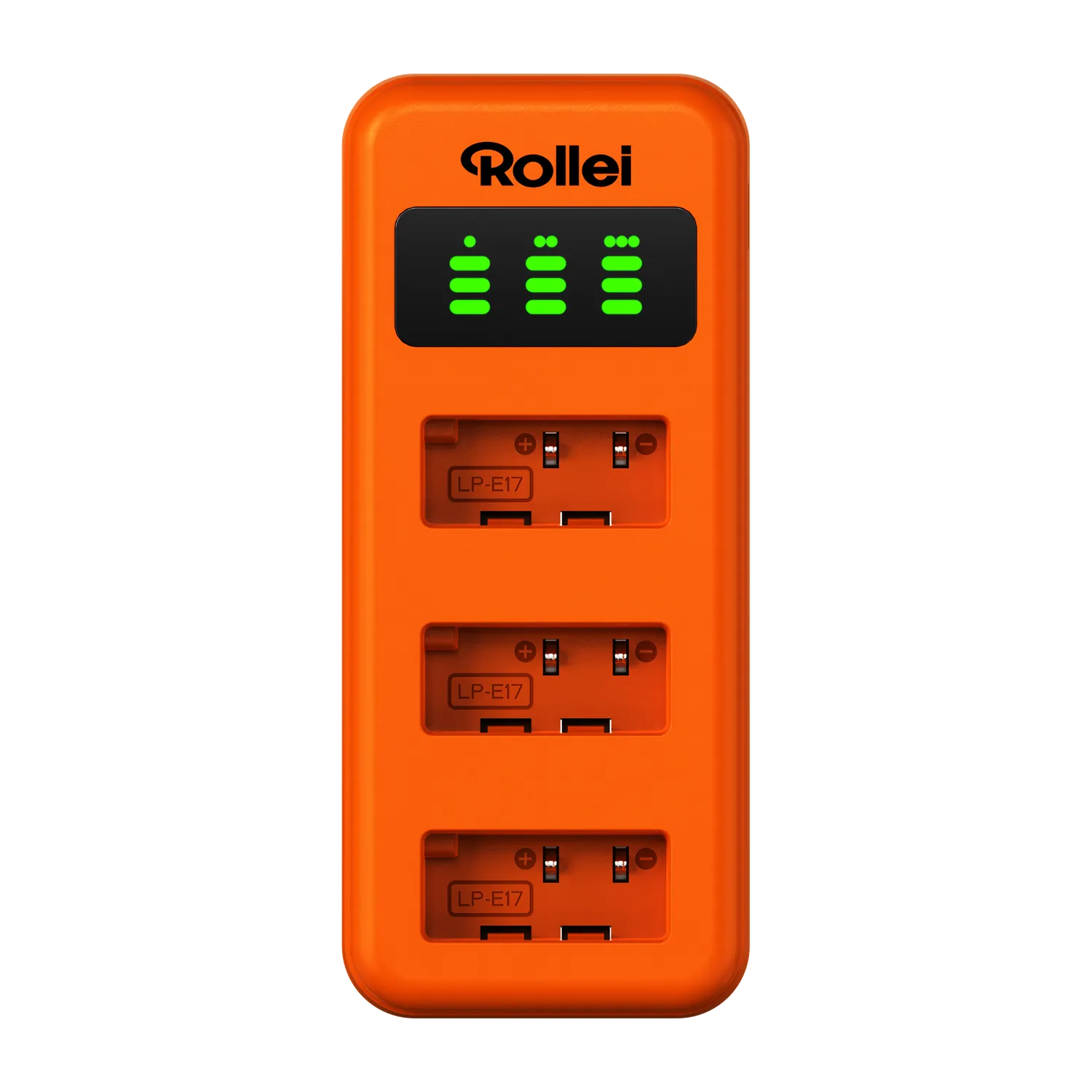 Rollei caricabatterie triplo Canon LP-E6 USB-C rapido