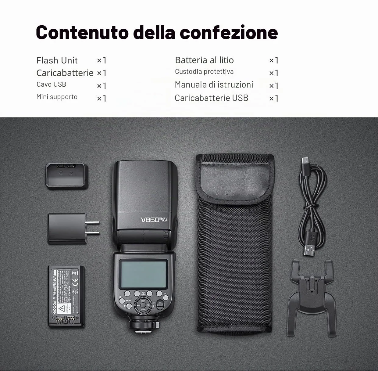 Godox V860III-S speedlite TTL per Sony con batteria
