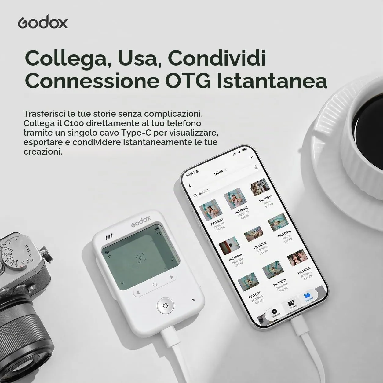 Godox C100 Fotocamera Digitale Mini Senza Schermo