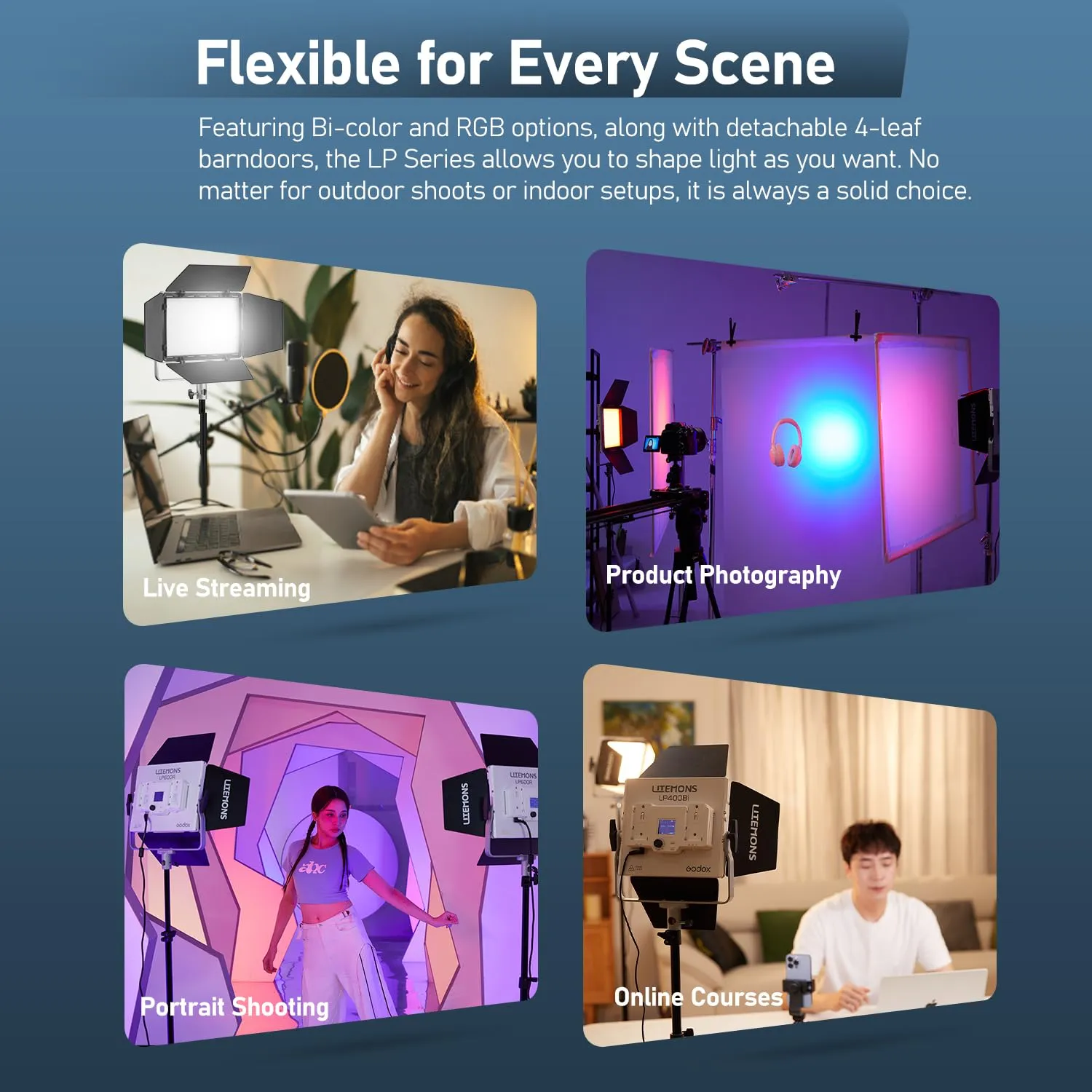 Godox LP400BI Pannello LED 36W Bicolor 2800-6500K