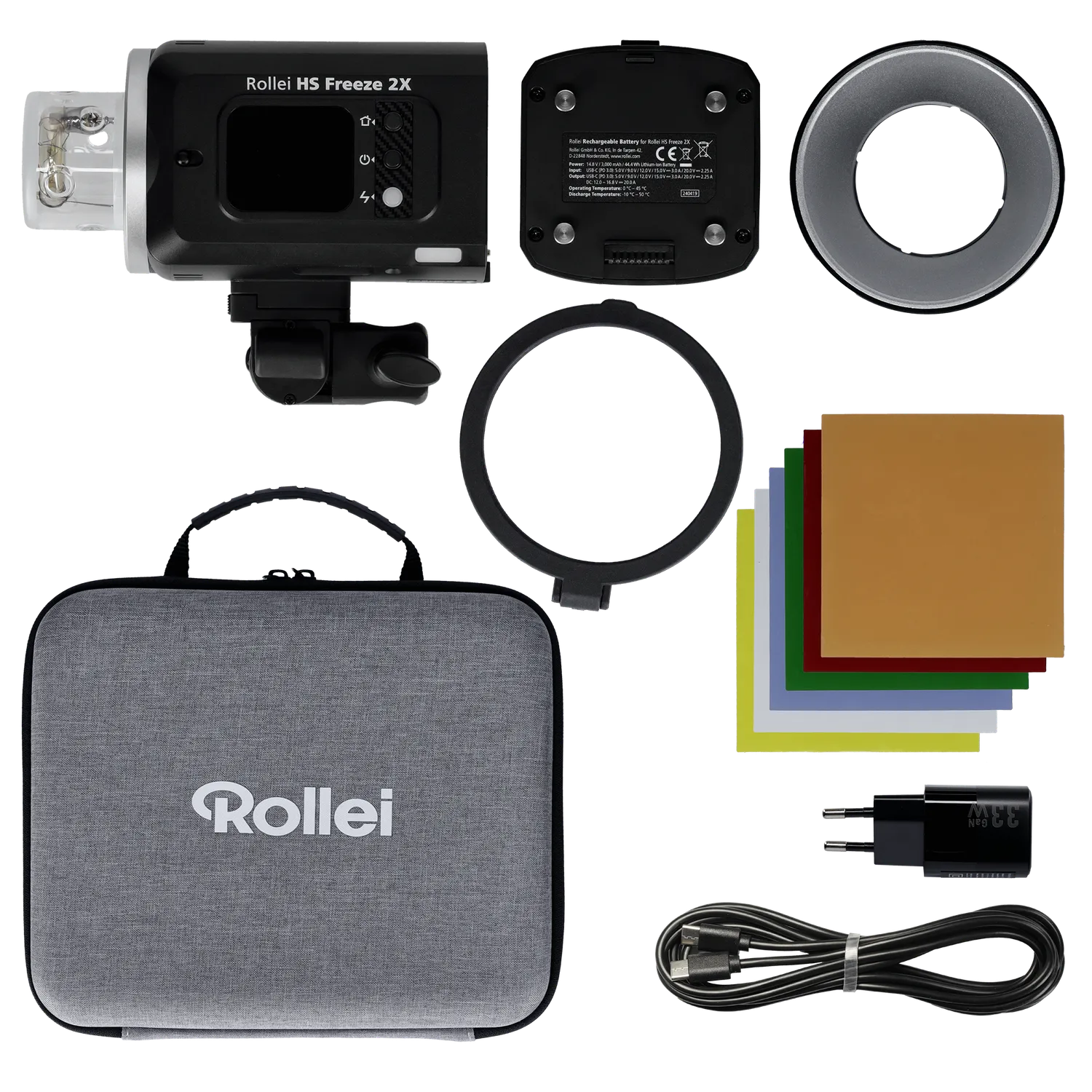 Rollei HS Freeze 2X kit flash studio 2x 250 Ws Universal
