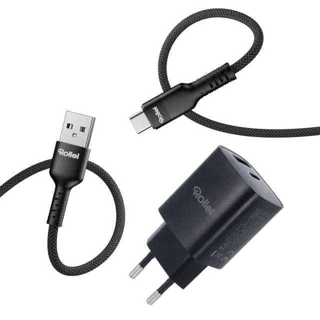 Rollei 30W caricatore GaN USB-C USB-A rapido
