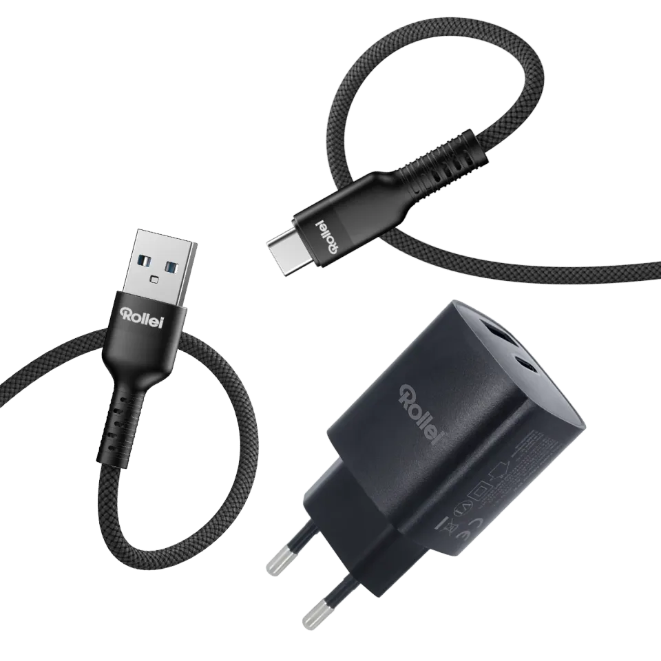 Rollei 30W caricatore GaN USB-C USB-A rapido