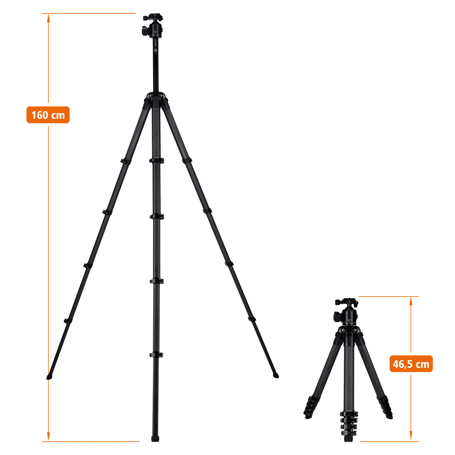 Rollei Lion Rock Traveler Pro treppiede 160cm 20kg nero