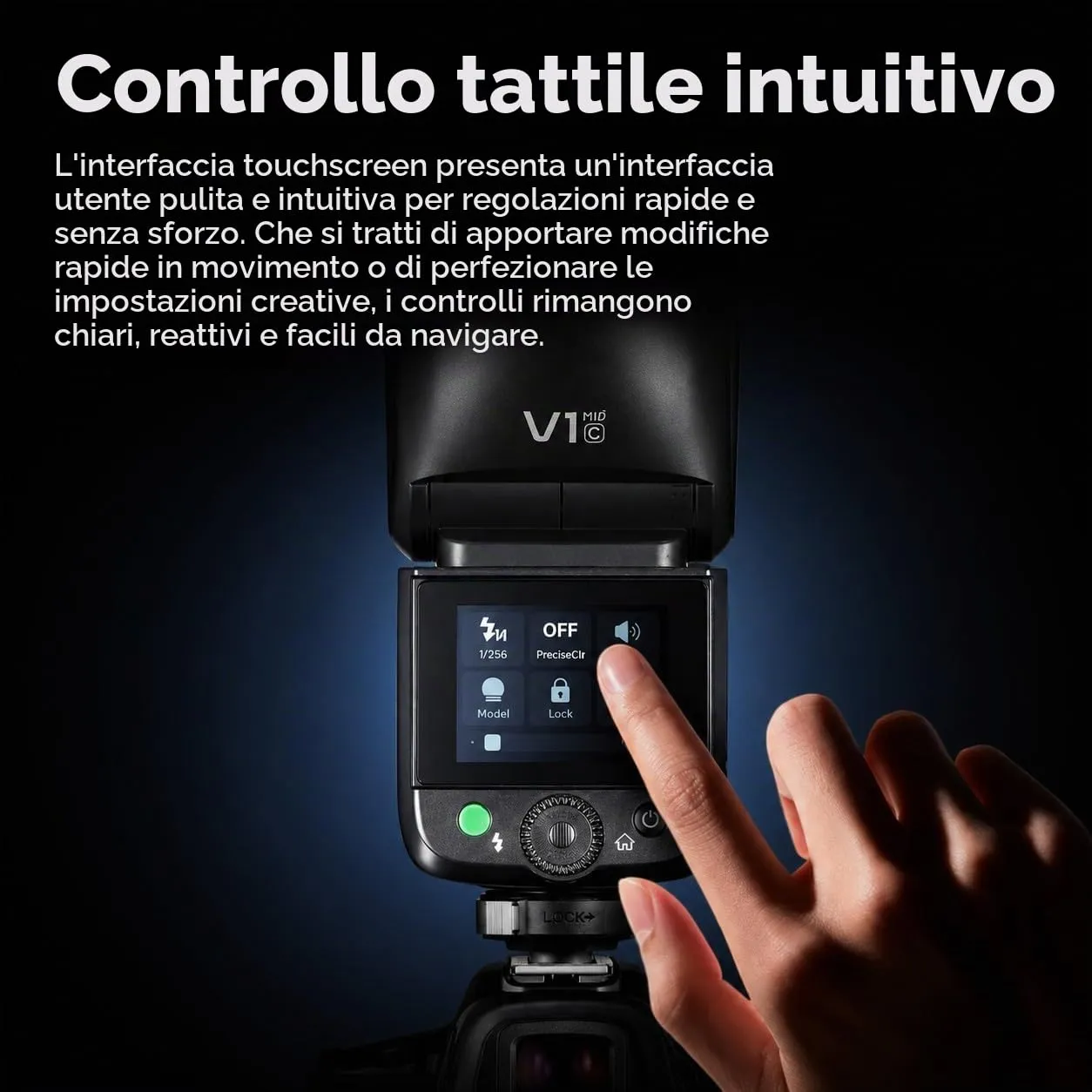 Godox V1 MID-C flash speedlite TTL per Canon 55Ws