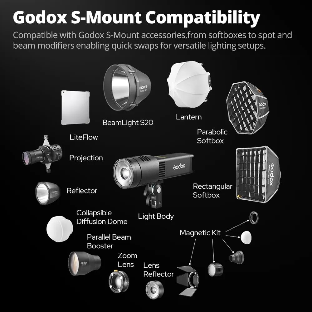 Godox Knowled RS100R luce continua LED 100W RGB