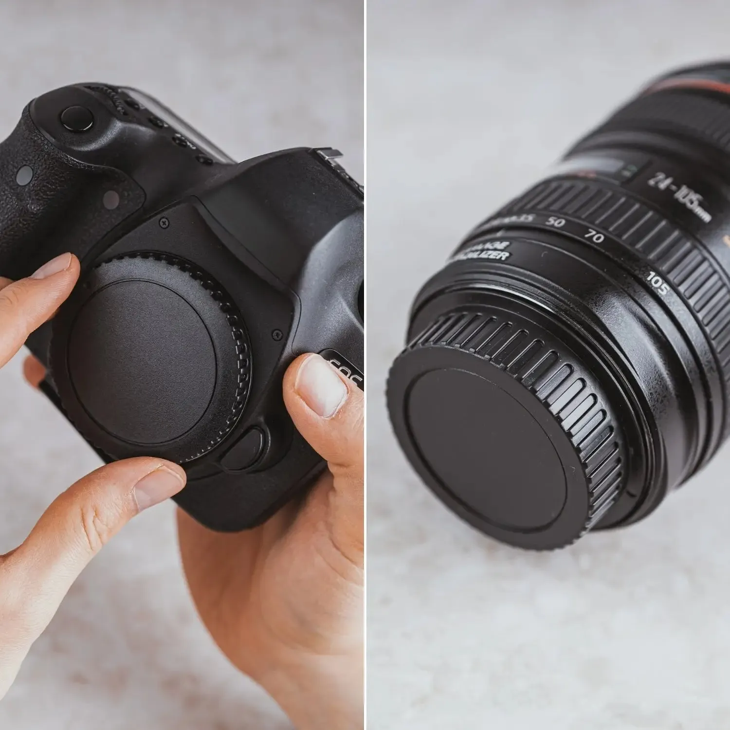 LENS-AID set tappi corpo e obiettivo Sony E plastica