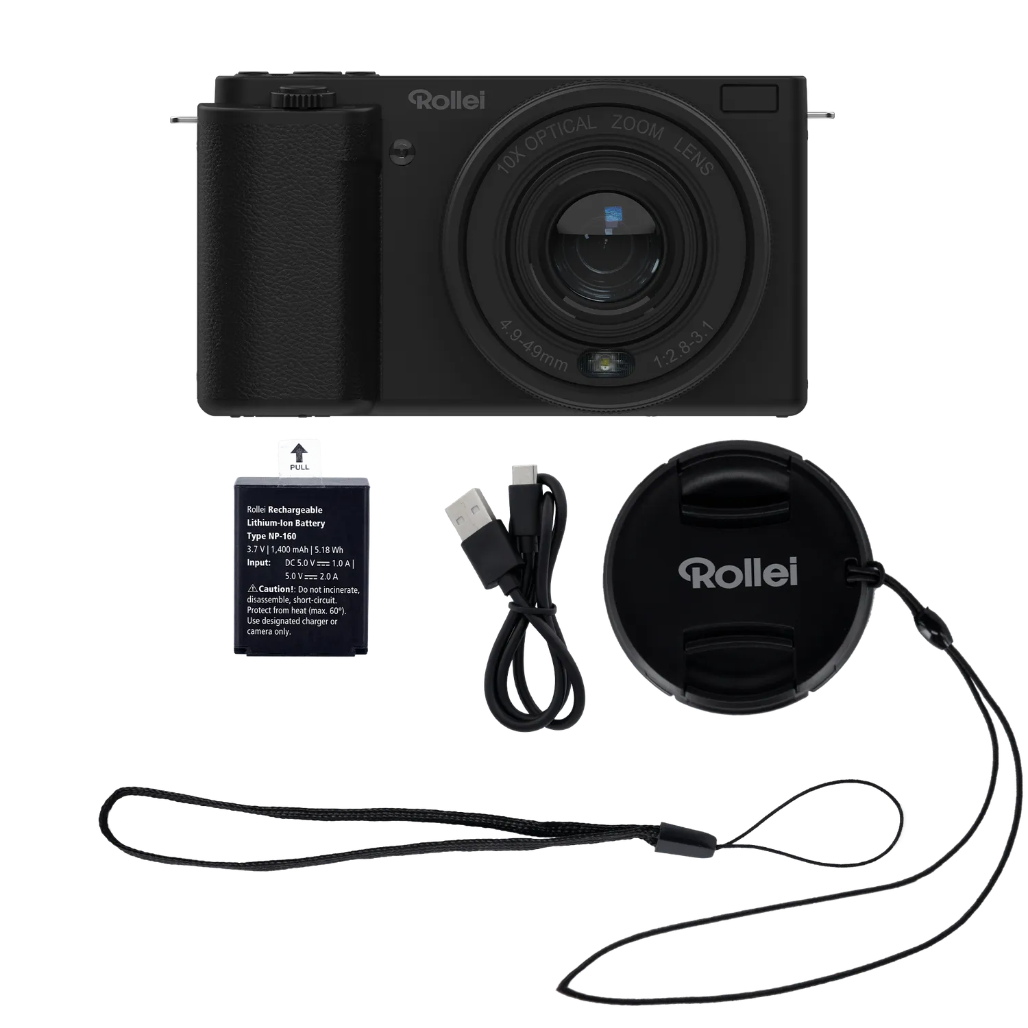 Rollei Compactline 10x Flip Screen fotocamera digitale 64MP
