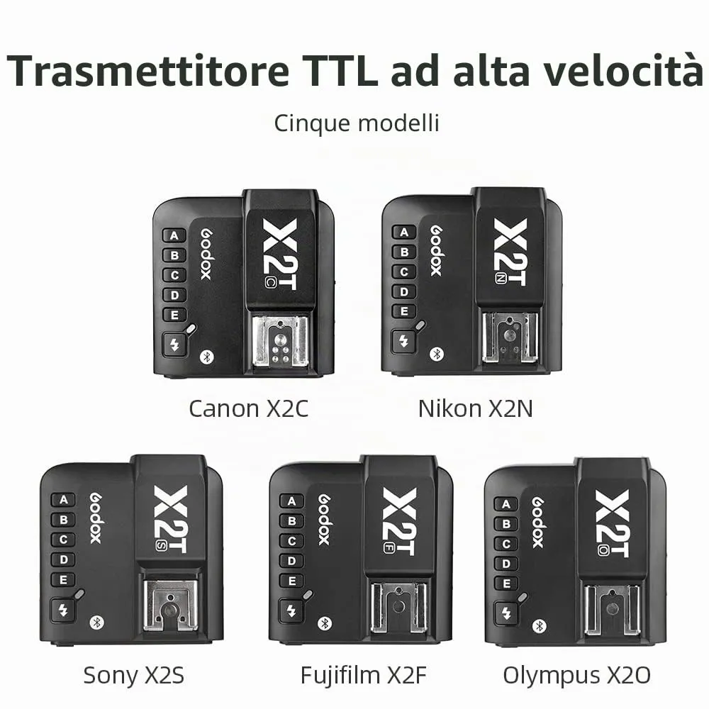 Godox X2T X2T-S trigger flash per Sony TTL HSS