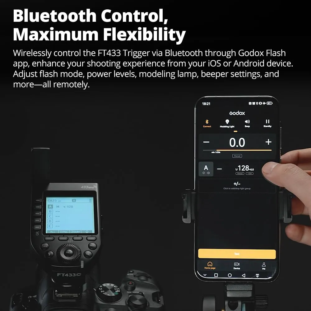 Godox FT433-S trigger flash TTL per Sony 433 MHz HSS
