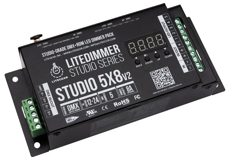 Kino Flo LiteDimmer Studio 5X8-V3 dimmer DMX 5 canali