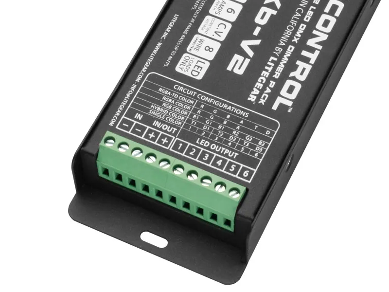 Kino Flo E-Control 6X6-V2 dimmer DMX RGBATD