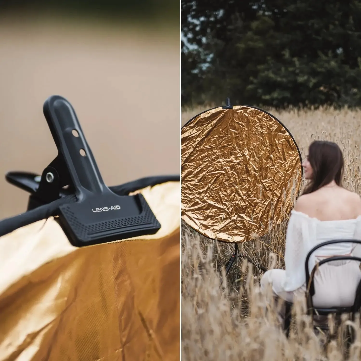 Lens-Aid morsetto metallo per riflettori e fondali