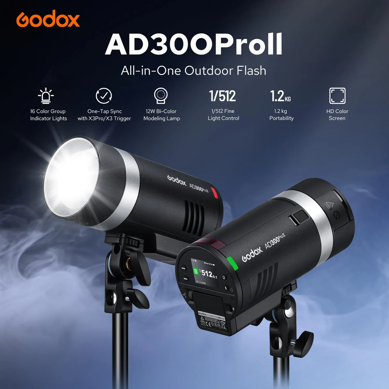 Godox AD300Pro II flash esterno TTL 300W