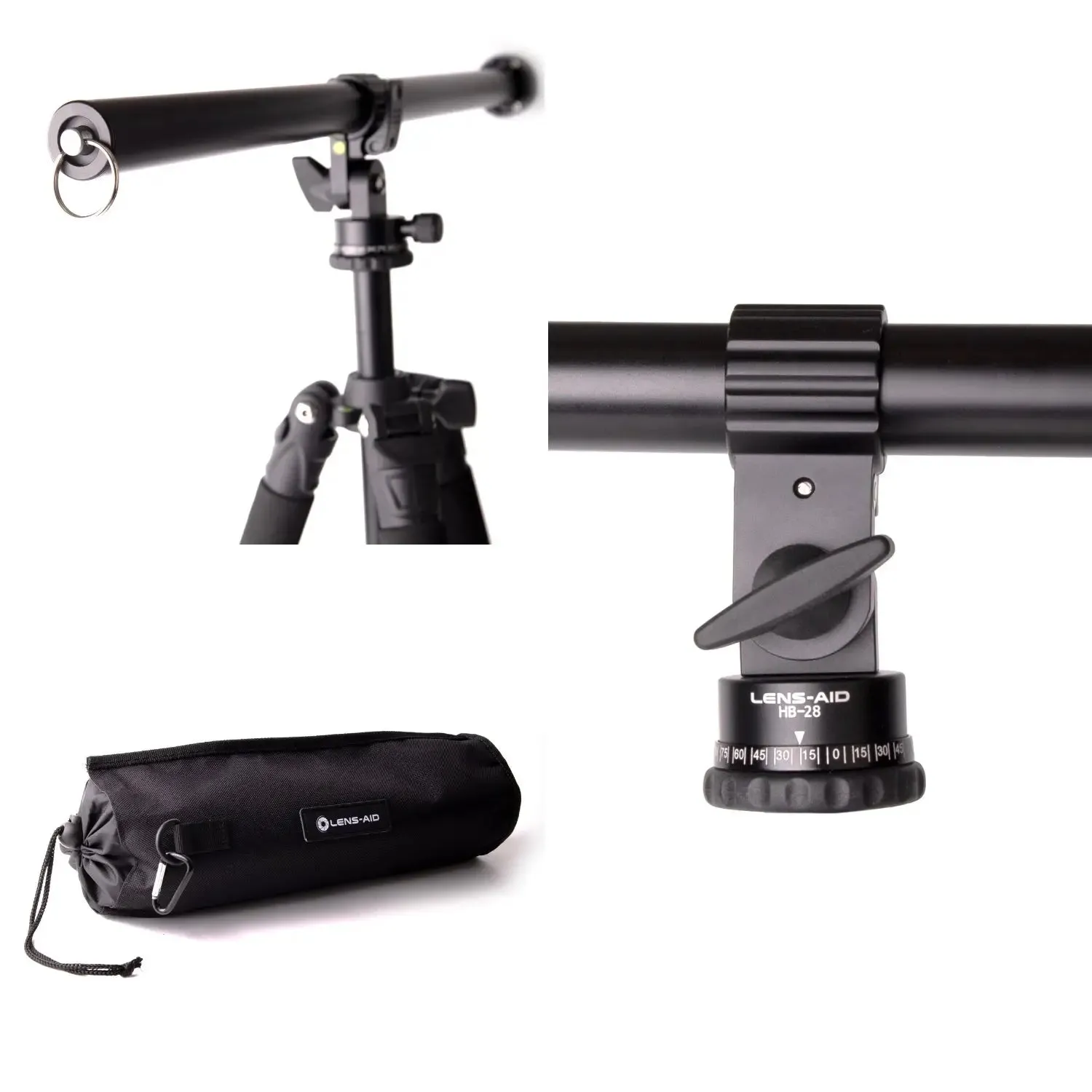 Lens-Aid braccio estensione 58 cm per treppiede 8 kg