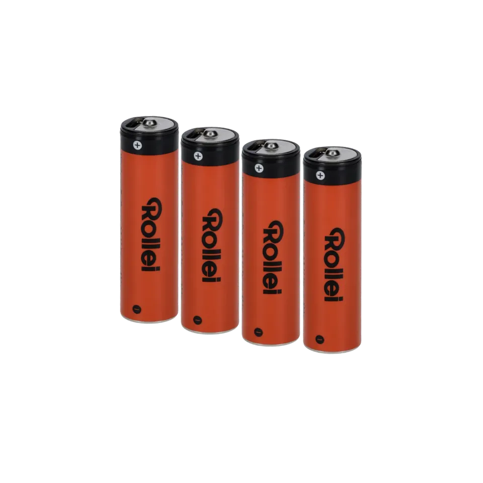 Rollei Batterie ricaricabili USB-C AA 4 pz 1332 mAh
