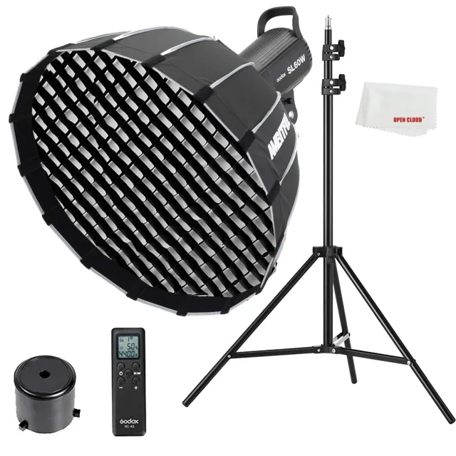 Godox SL-60W luce continua LED kit softbox P60 stativo