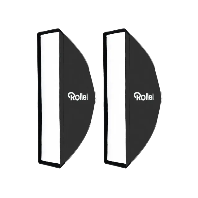 Rollei Softbox Strip luce studio kit 2x 30x120cm griglia