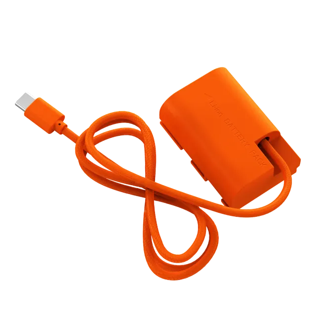 Rollei LP-E6 batteria fittizia USB-C Canon continua