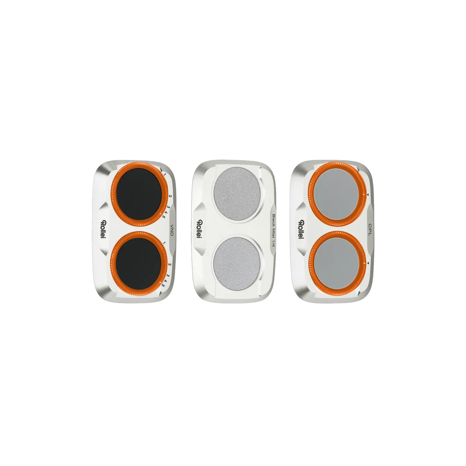 Rollei Set filtri DJI Osmo Pocket 4 Pro CPL VND Mist nero