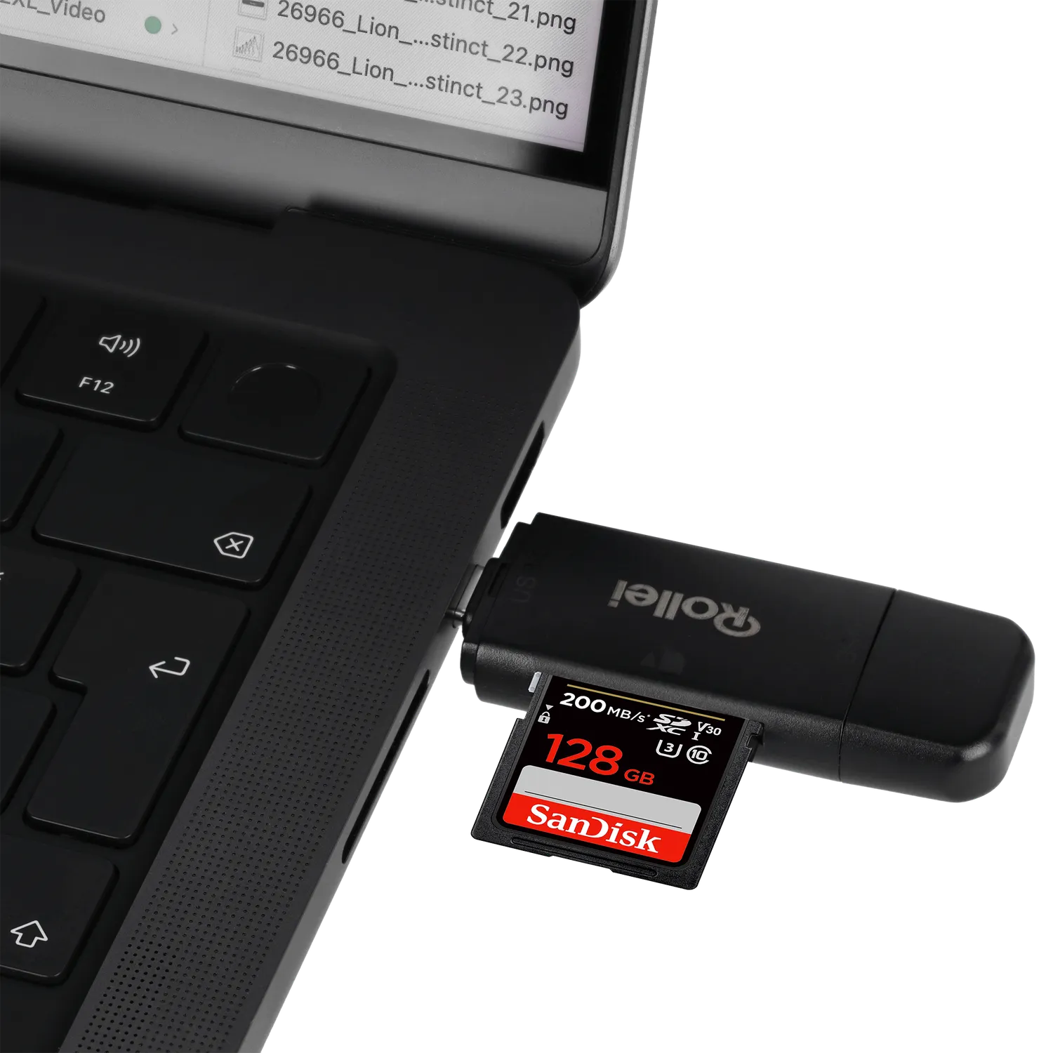 Rollei Lettore Schede 2-in-1 SD microSD USB + Custodia