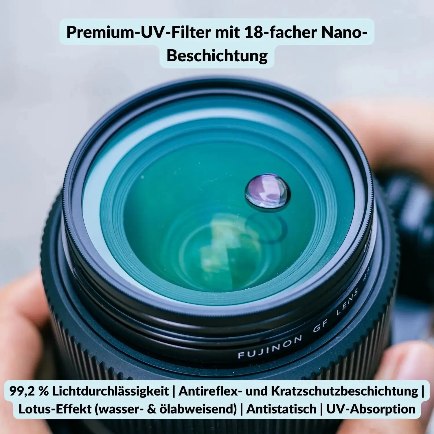 LENS-AID Filtro Lenti UV Protezione alluminio CNC