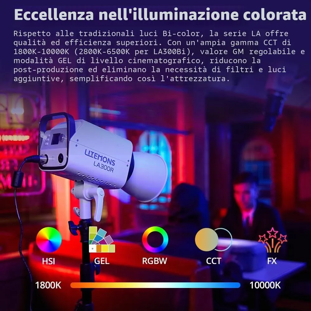 Godox Litemons LA300R luce video RGB 1800-10000K