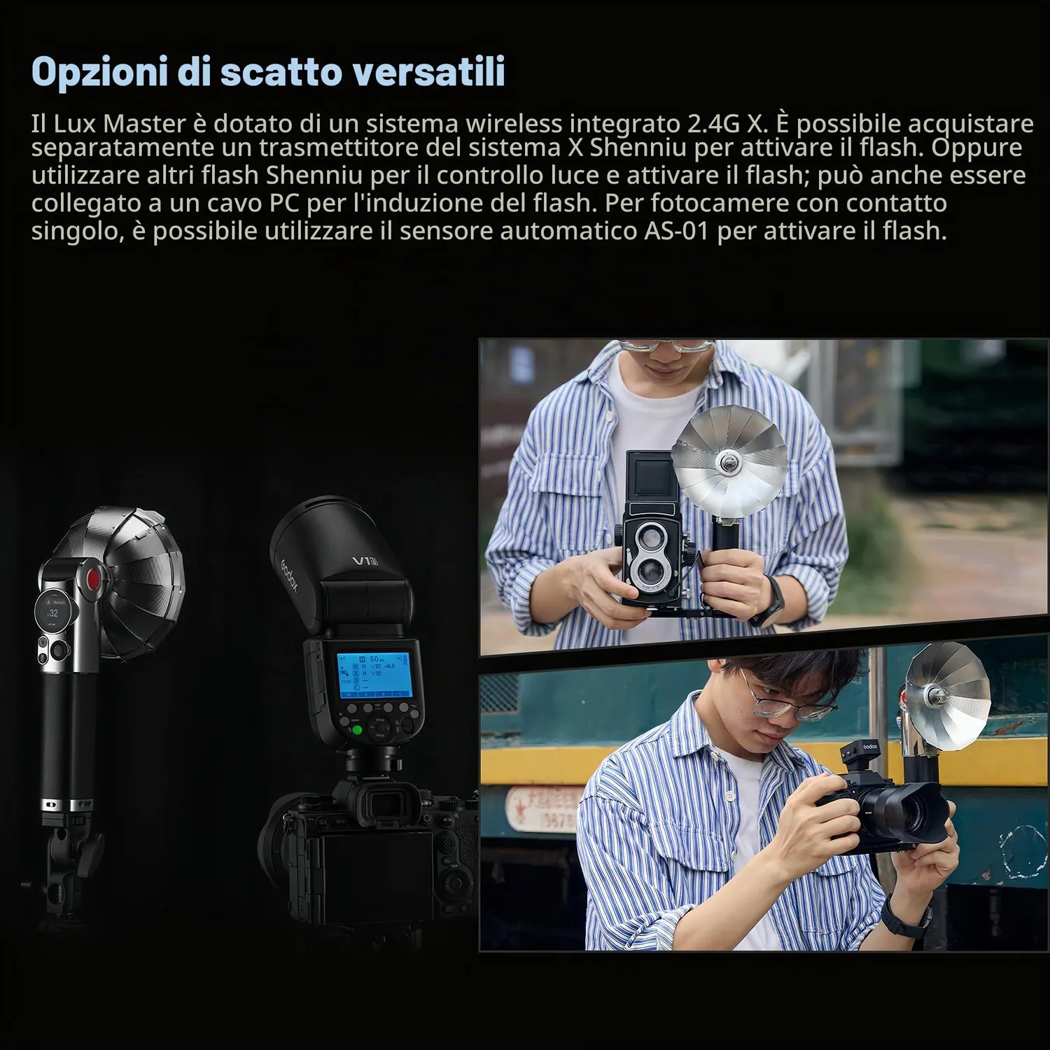 Godox Lux Master Flash Retrò TTL per Fotocamera