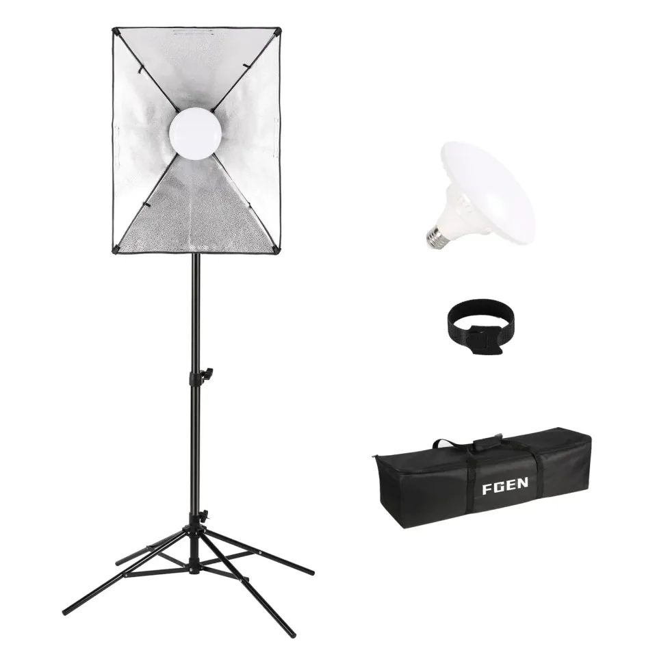 FGen 135W 5500K kit illuminazione studio 50x70cm luce continua