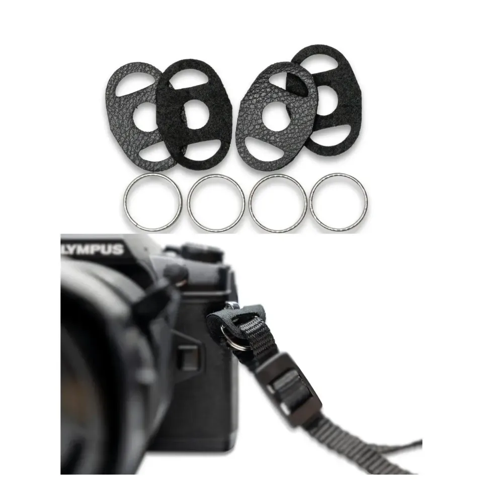 Lens-Aid anelli tracolla rotondi 2 coppie protezione